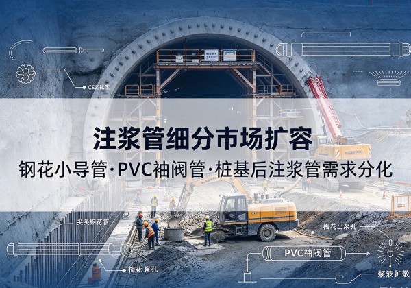 埇桥注浆管细分市场扩容，隧道钢花小导管、PVC 袖阀管、桩基后注浆管需求分化